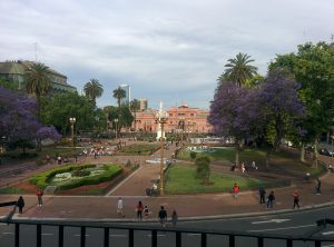 The Plaza de Mayo and Casa Rosada.