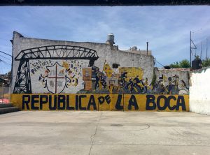 A grafiti where you can read Republica de La Boca