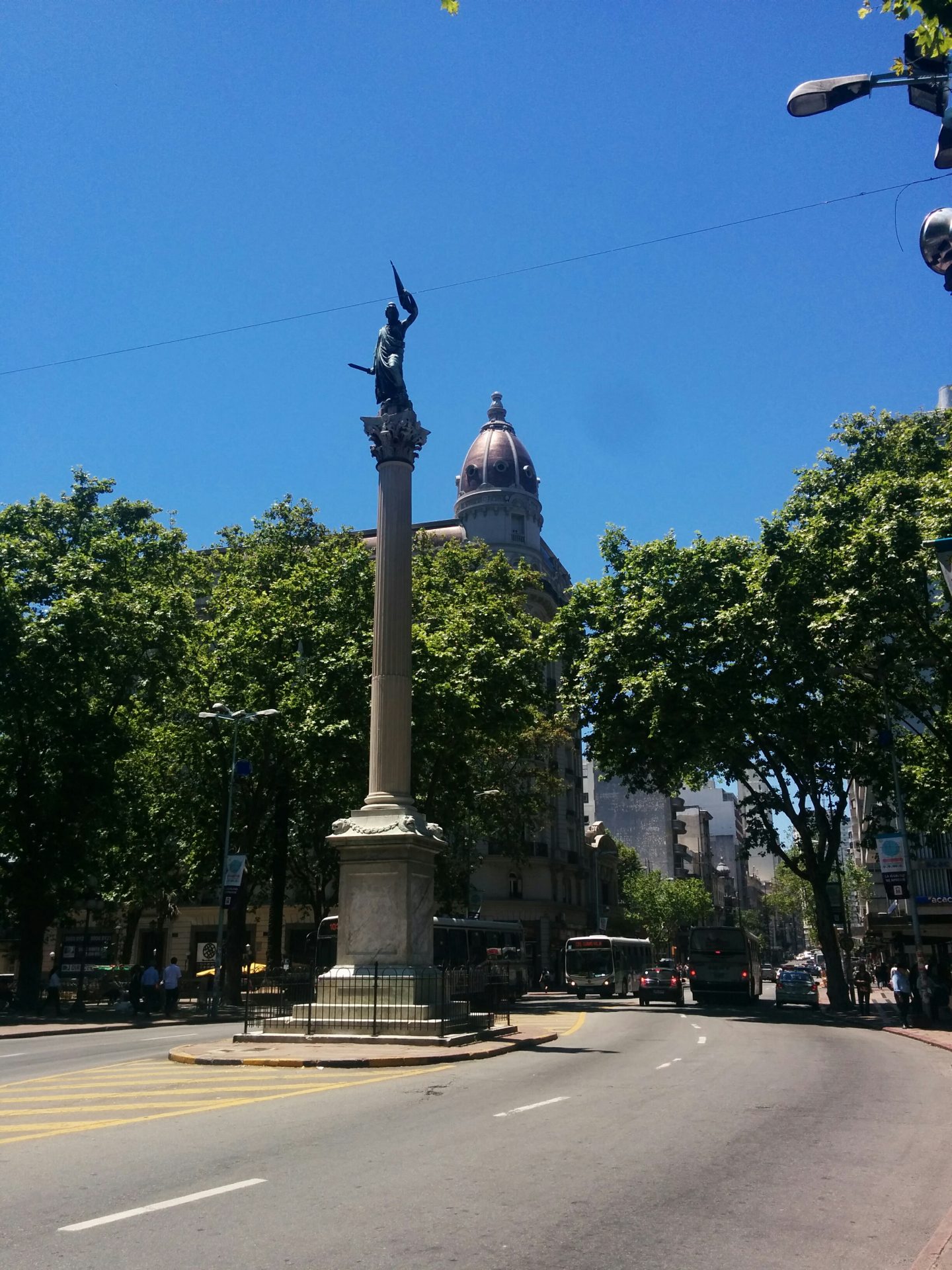 A monument in Montevideo called Columna de la Paz