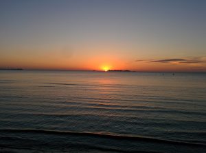 Sunset from the beach