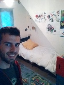 The room of the two years old boy where I slept in the airbnb