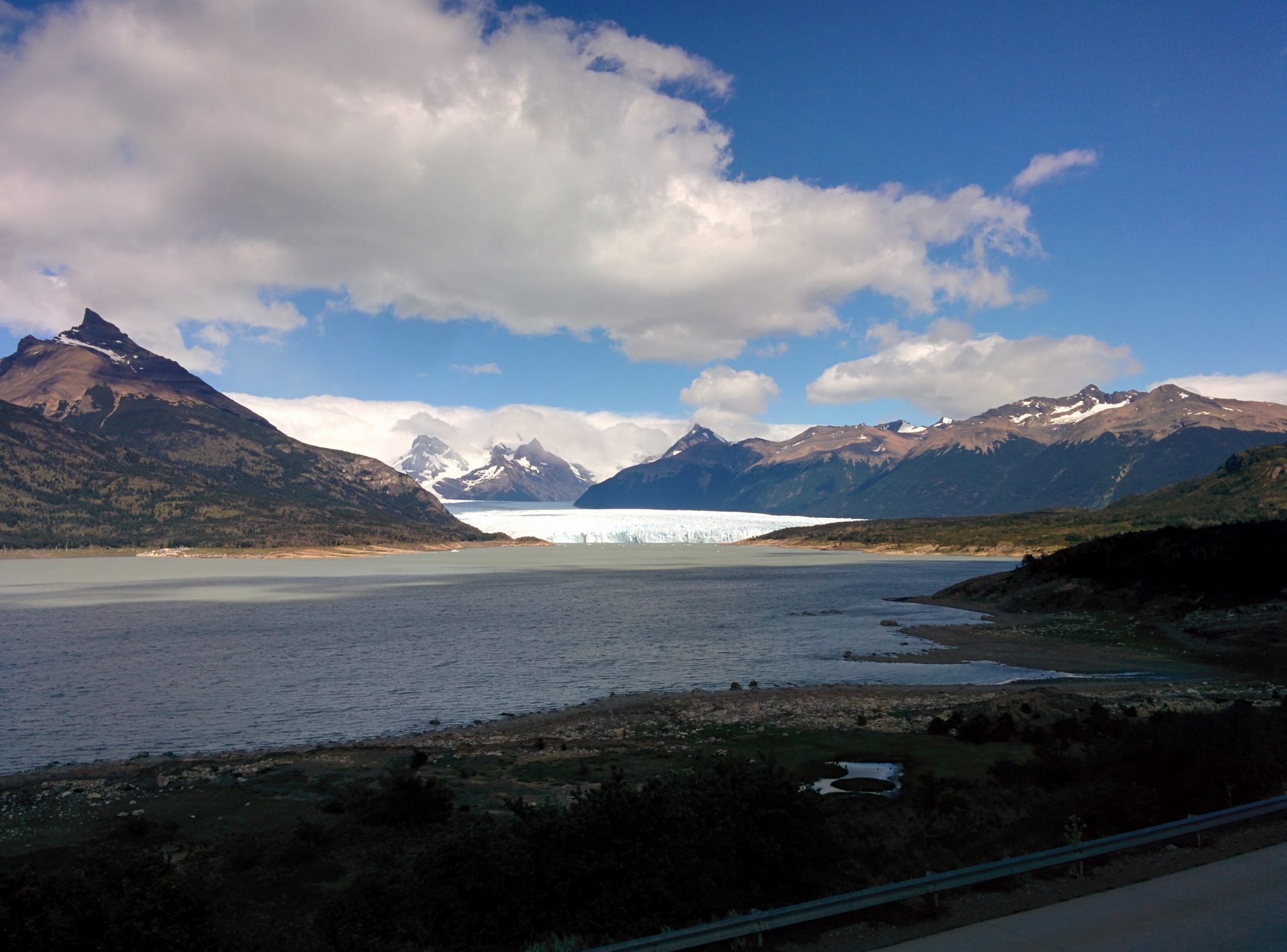 The Perito Moreno from many kilometers