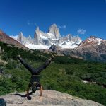 Being in balanced with the Fitz Roy behind
