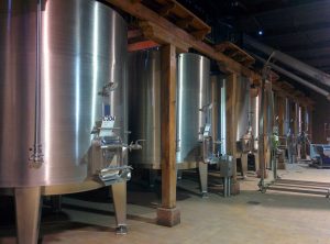 New tanks for wine in steel