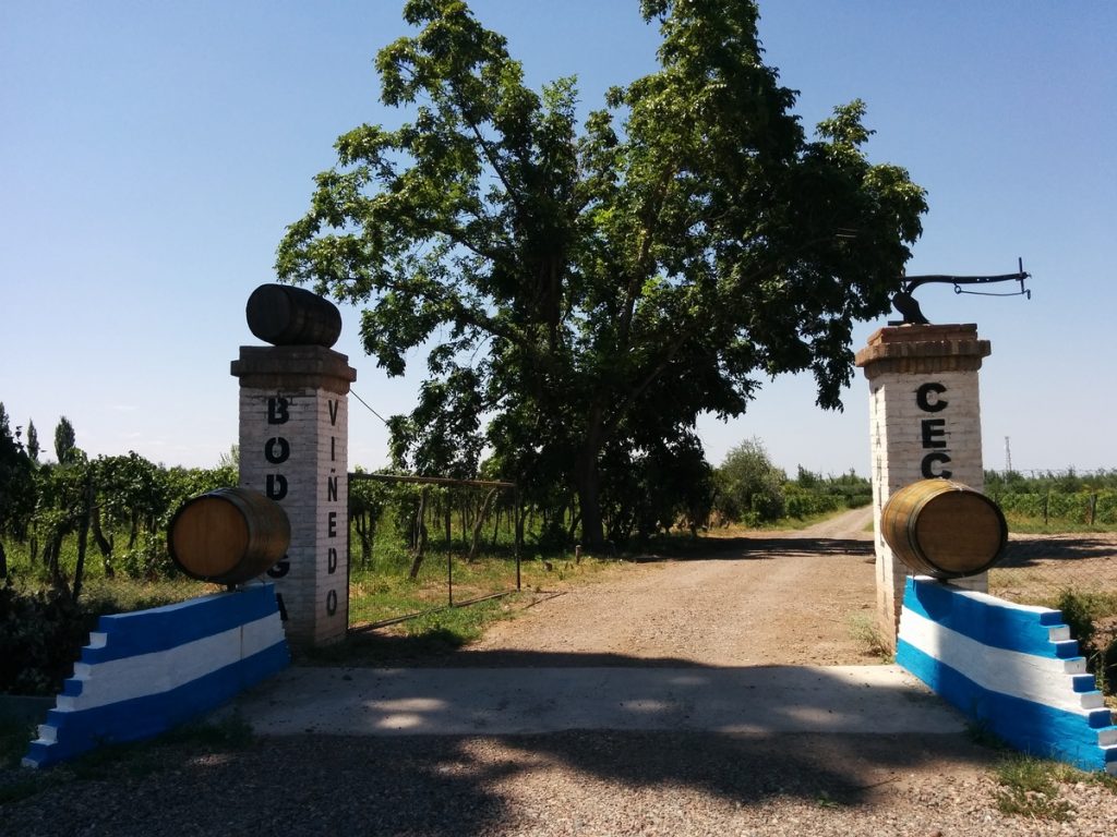 A gate for entering to a vineyard