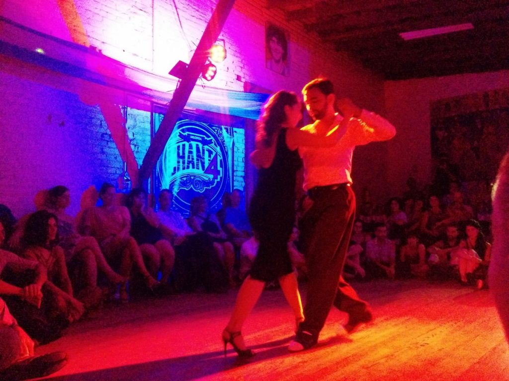 Tango performance at Canta 4 Milonga