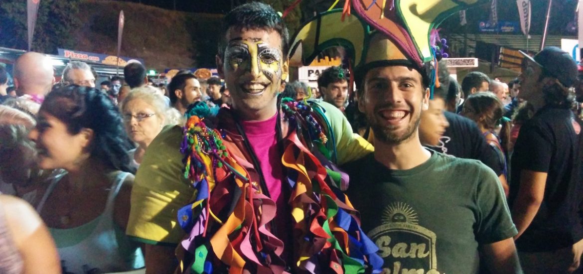 Me with a Murga performer