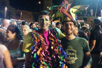 Me with a Murga performer