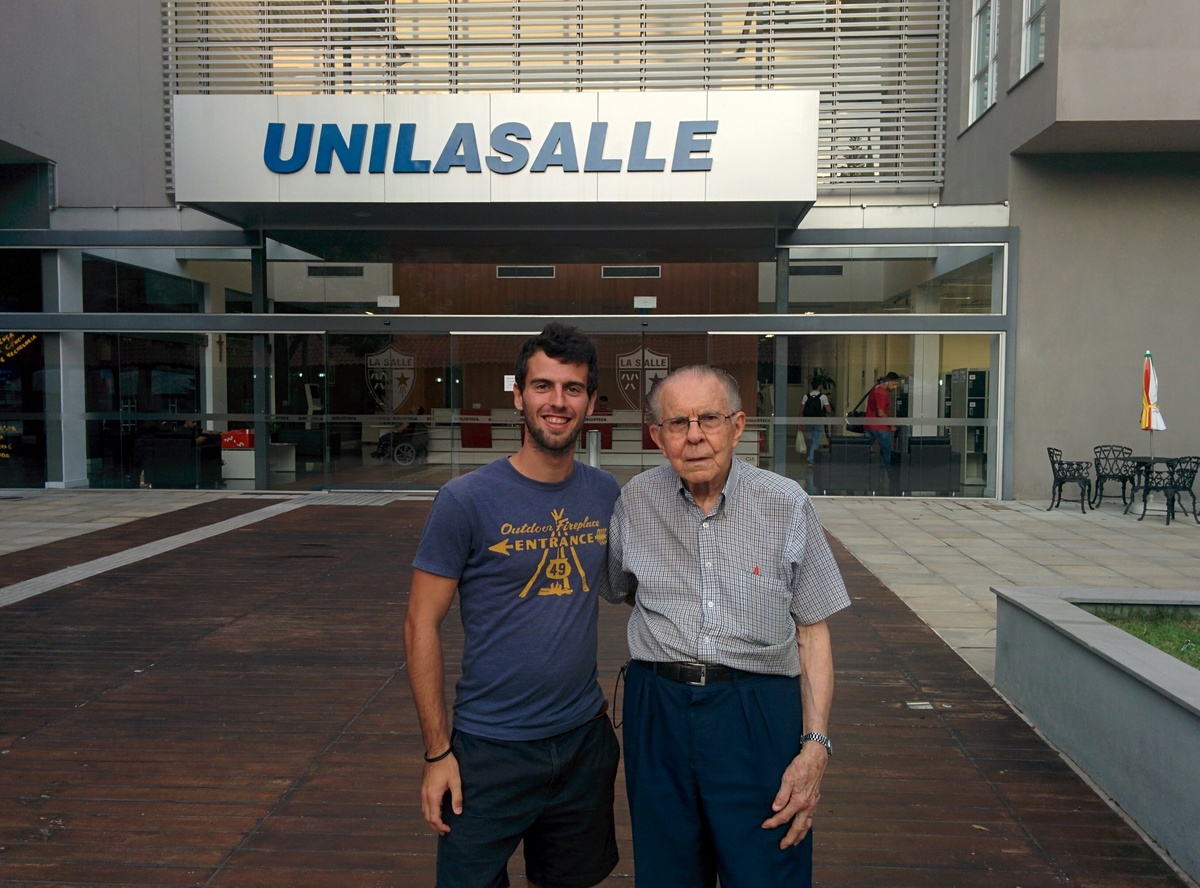 Me with José, the 94 years-old man