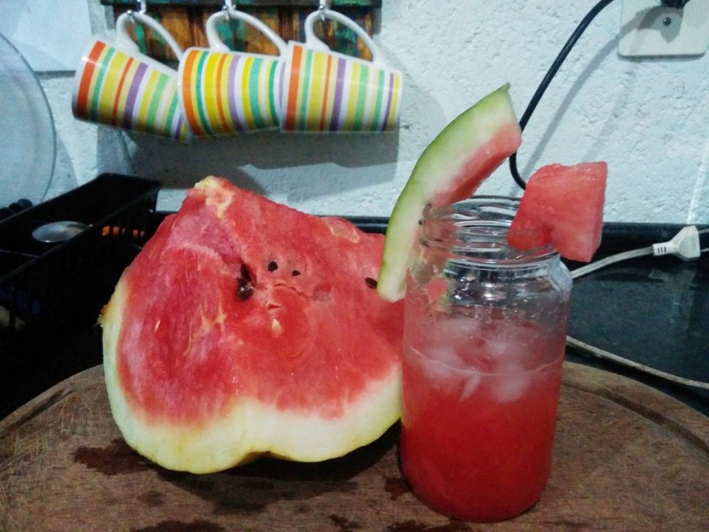 Caipasteque: Caipirinha with watermelon