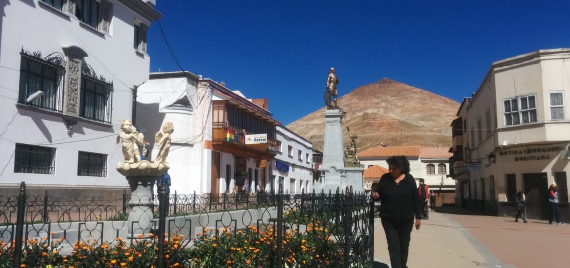 Potosi with the Cerro Rico at the back