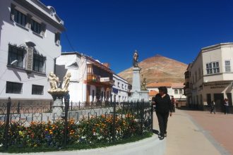 Potosi with the Cerro Rico at the back