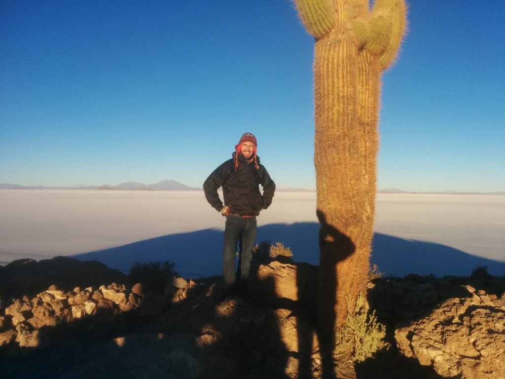 The hugest cactus I ever seen on the Isla Incahuasi