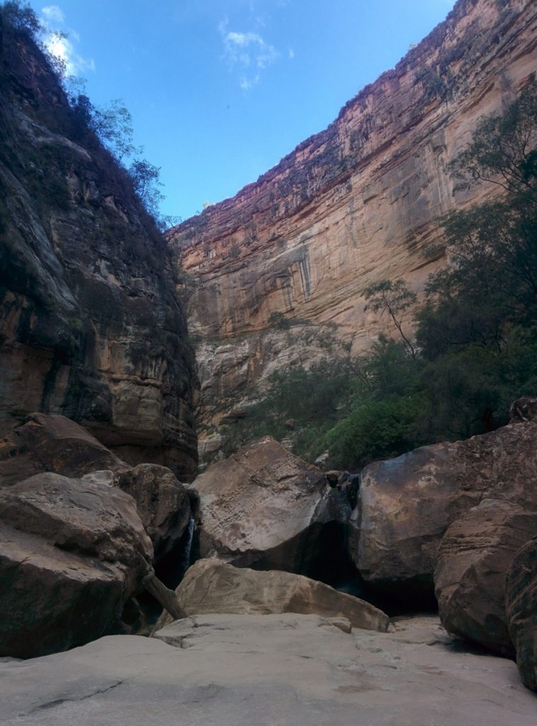 Inside the canyon