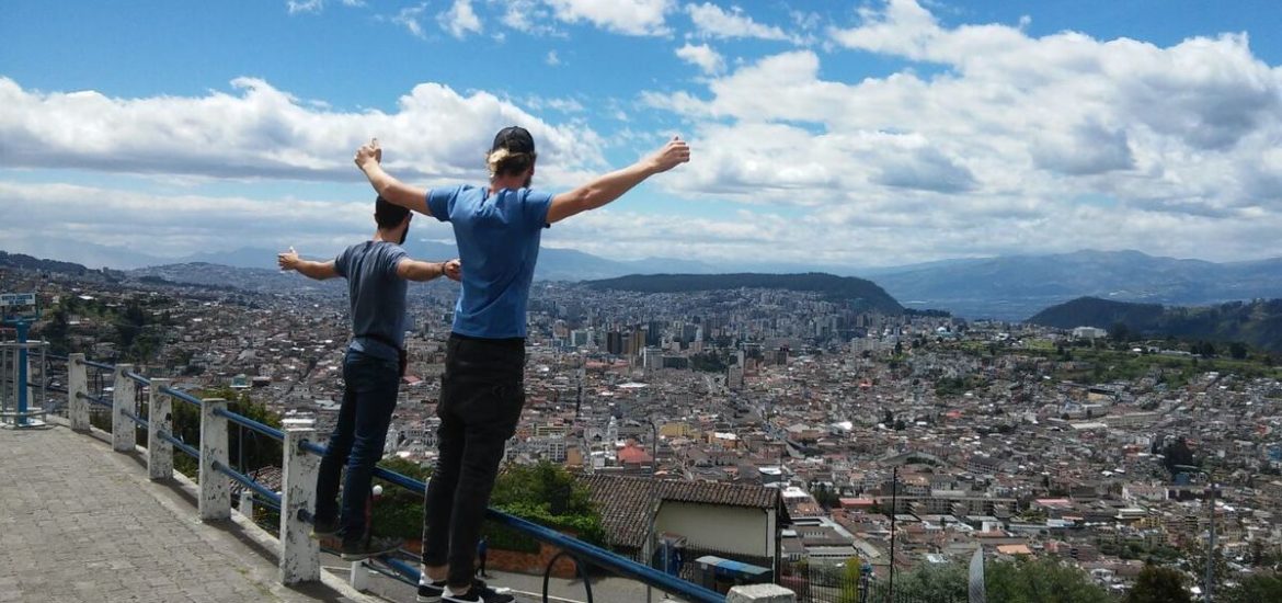 From Panecillo hill with Guillaume