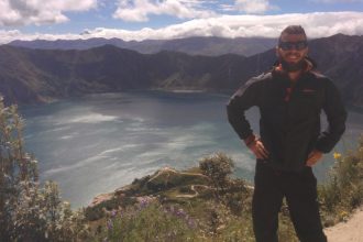 In front of Quilotoa lake