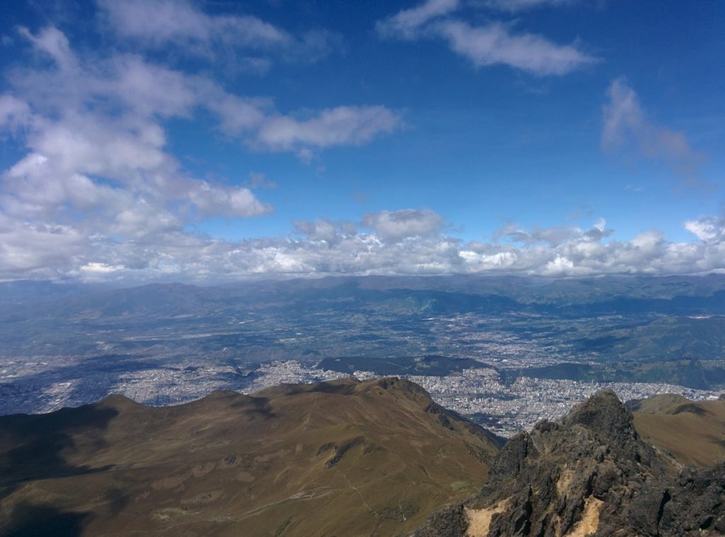 Quito from the Rucu peak