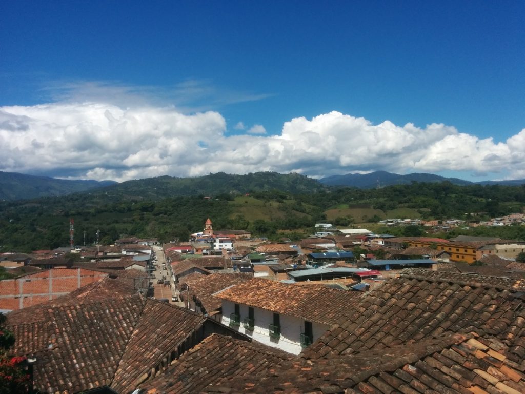 San Agustin from the hostel roof top