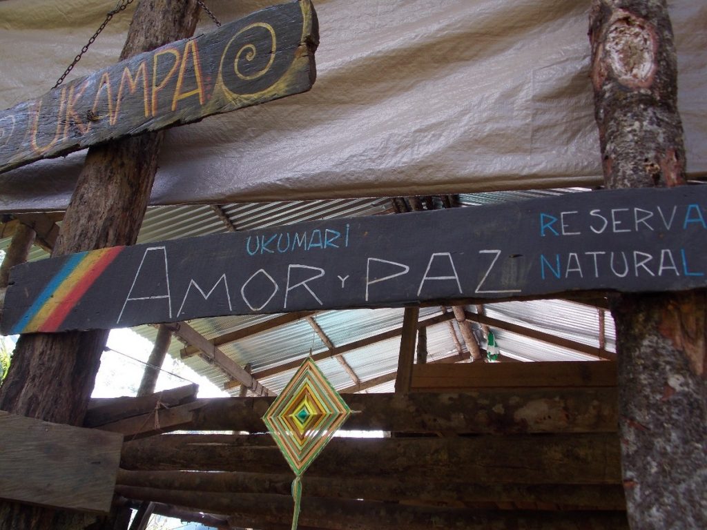 The camping place called Amor y Paz