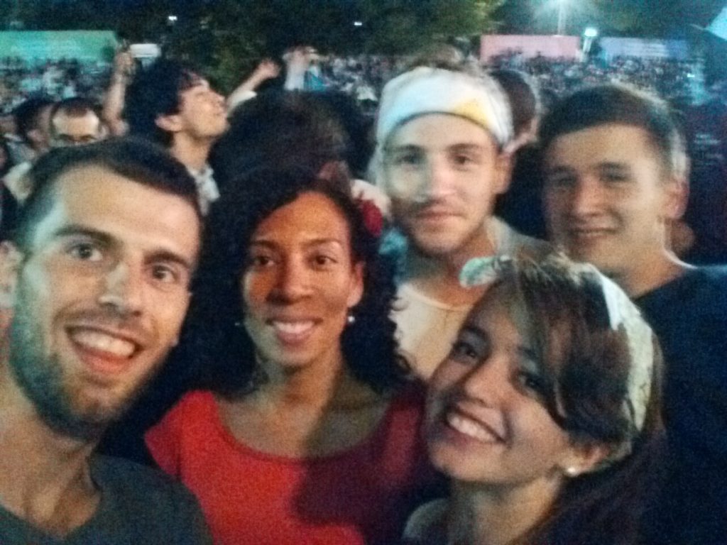 With my friends in the festival Petronio