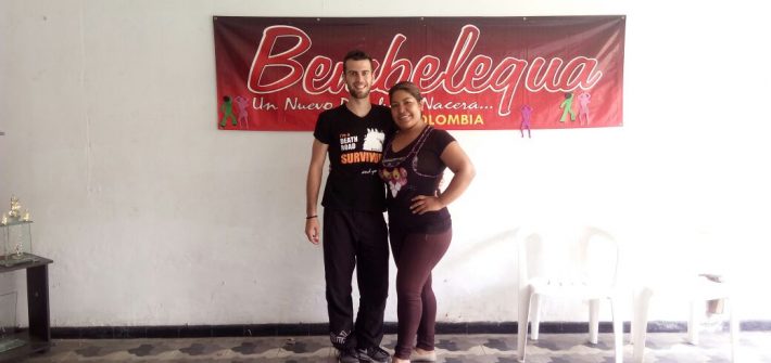 In Bembelequa school with my teacher Jenny